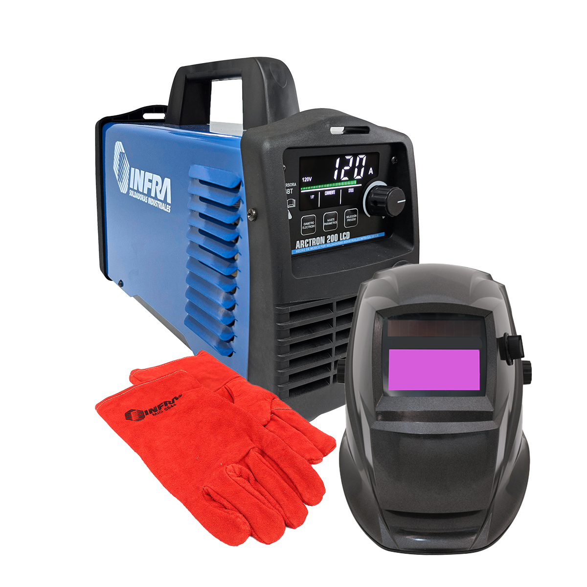 Foto 2 pulgar | Kit Infra Inversora Arctron 200 Lcd + Caretas + Guantes