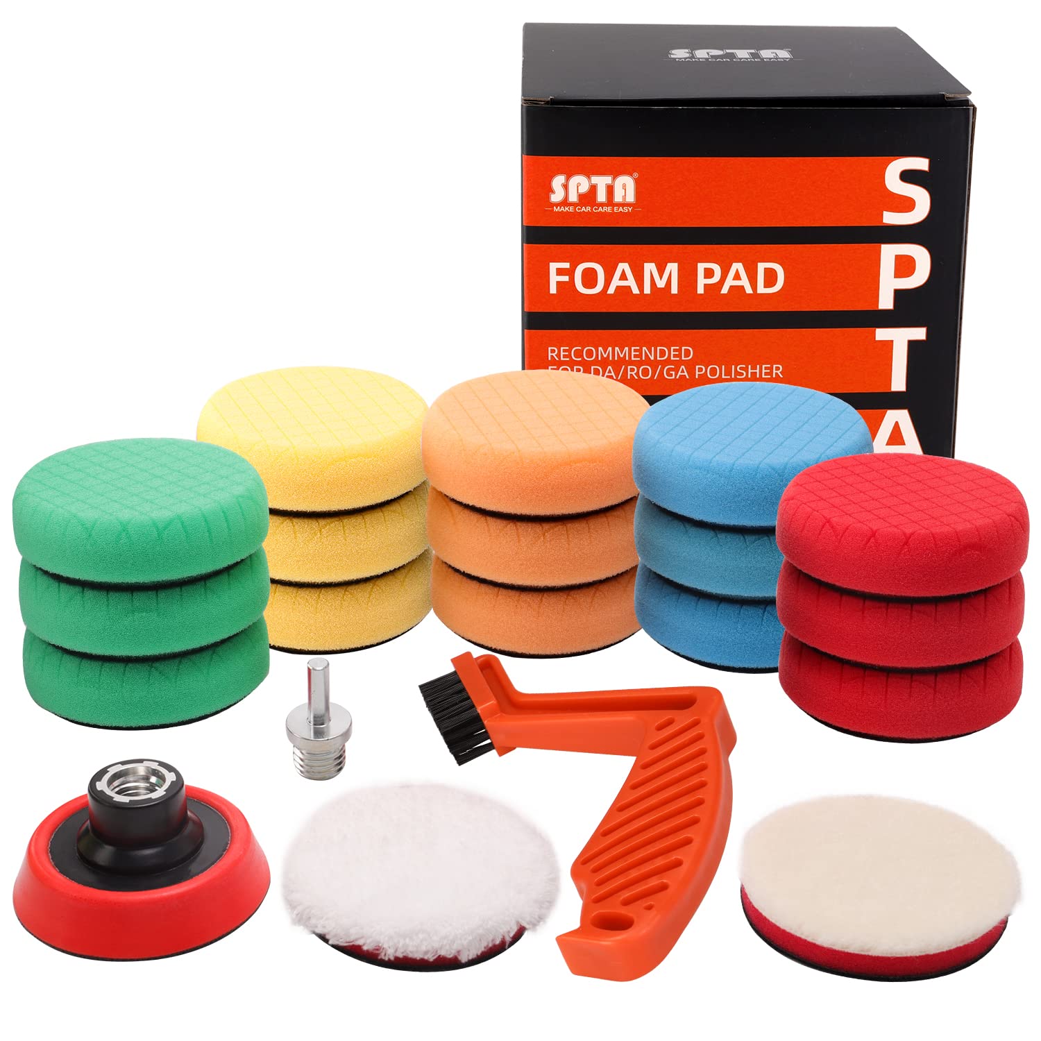 Foto 1 | Kit De Almohadillas De Pulido Spta Drill, 20 Piezas, 80 Mm, Para Pulidora De Coches - Venta Internacional.