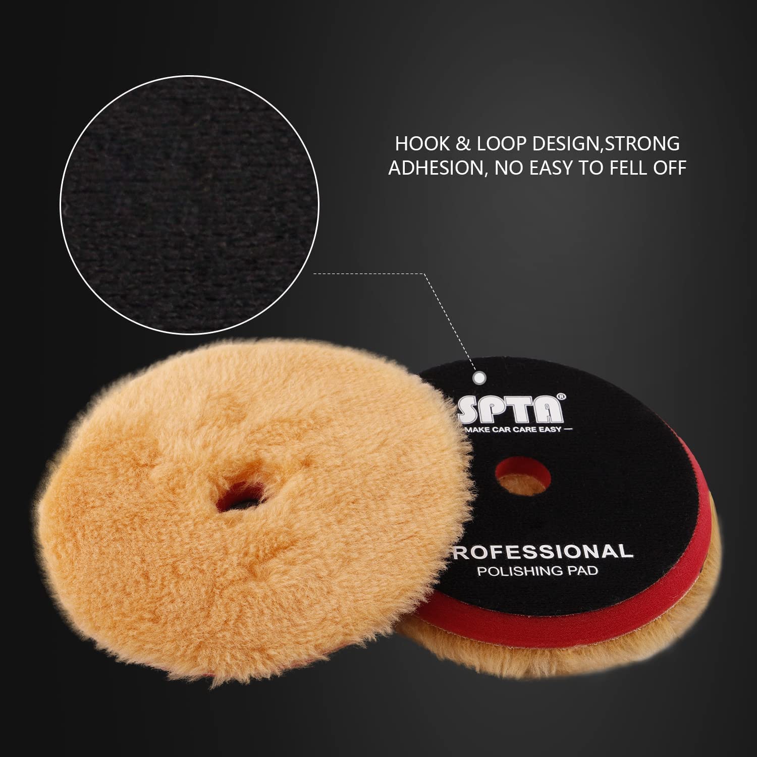 Foto 5 | Almohadillas De Pulido Spta, 100% Lana, 125 Mm, 3 Unidades, Para Coche - Venta Internacional.