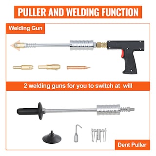 Foto 4 | Kit De Reparación De Abolladuras Vevor Stud Welder Máquina De Soldadura Por Puntos De 110 V - Venta Internacional.