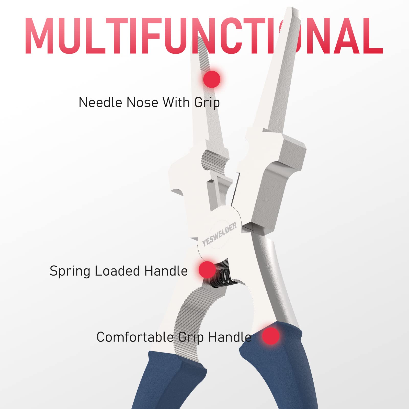 Foto 3 pulgar | Alicates De Soldadura Mig Yeswelder 8 Antioxidantes Para Profesionales - Venta Internacional.
