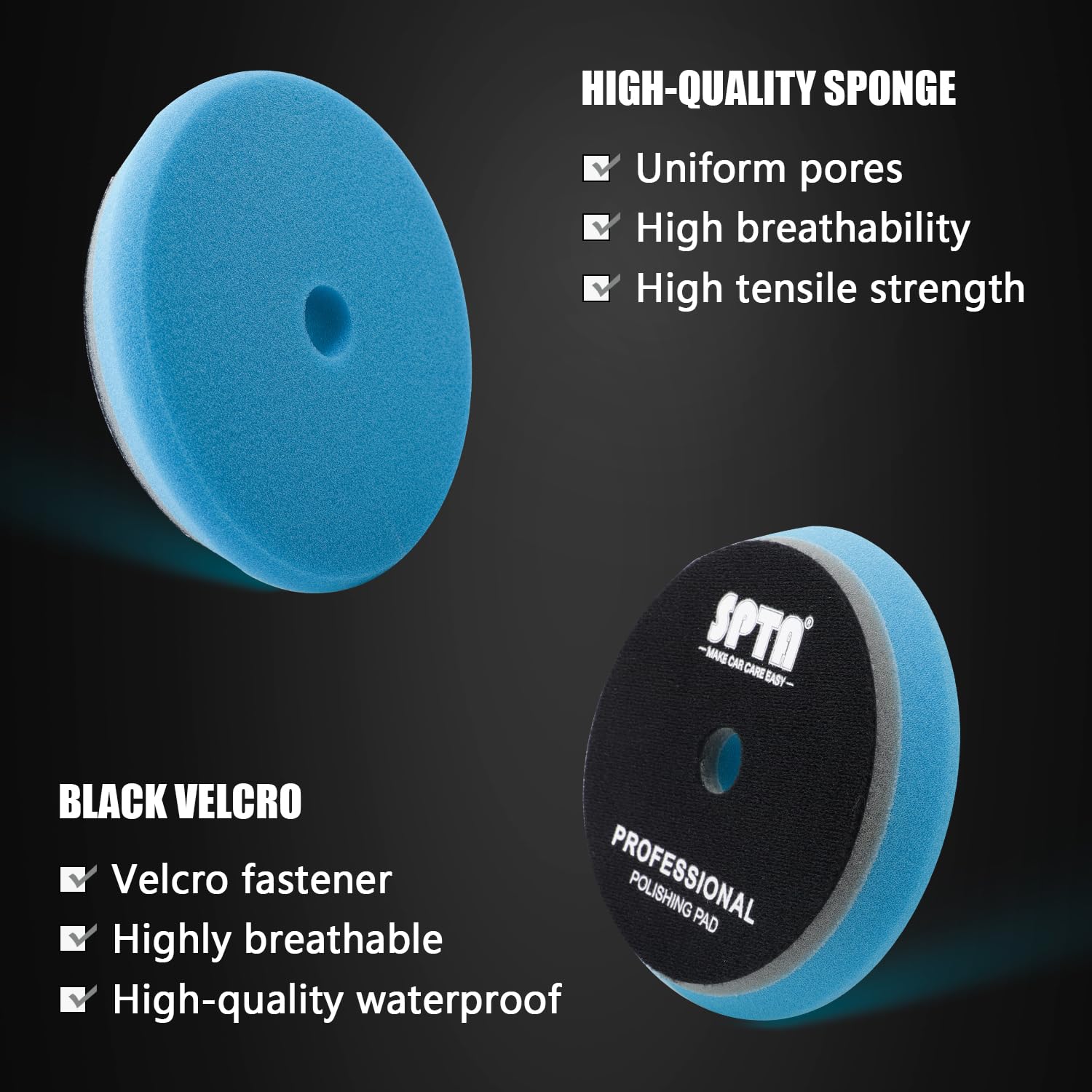 Foto 4 pulgar | Almohadillas De Pulido Spta Hd De 6 Pulgadas Para Orbital Buffer - Venta Internacional.