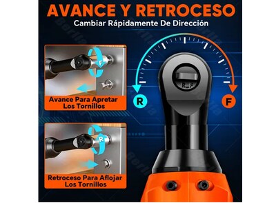 Foto 3 | Xtellar Llave De Impacto Inalámbrica 3/8'' De Alta Velocidad Con Doble Batería De Litio