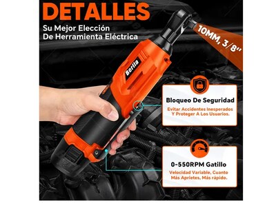 Foto 4 | Xtellar Llave De Impacto Inalámbrica 3/8'' De Alta Velocidad Con Doble Batería De Litio