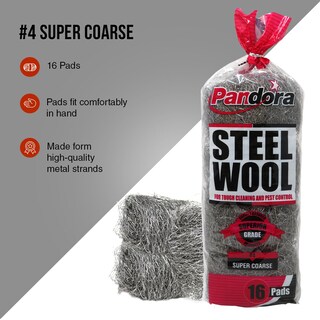 Foto 5 | Almohadillas Extra Gruesas De Lana De Acero Pandora #4 Grado 48 - Venta Internacional.