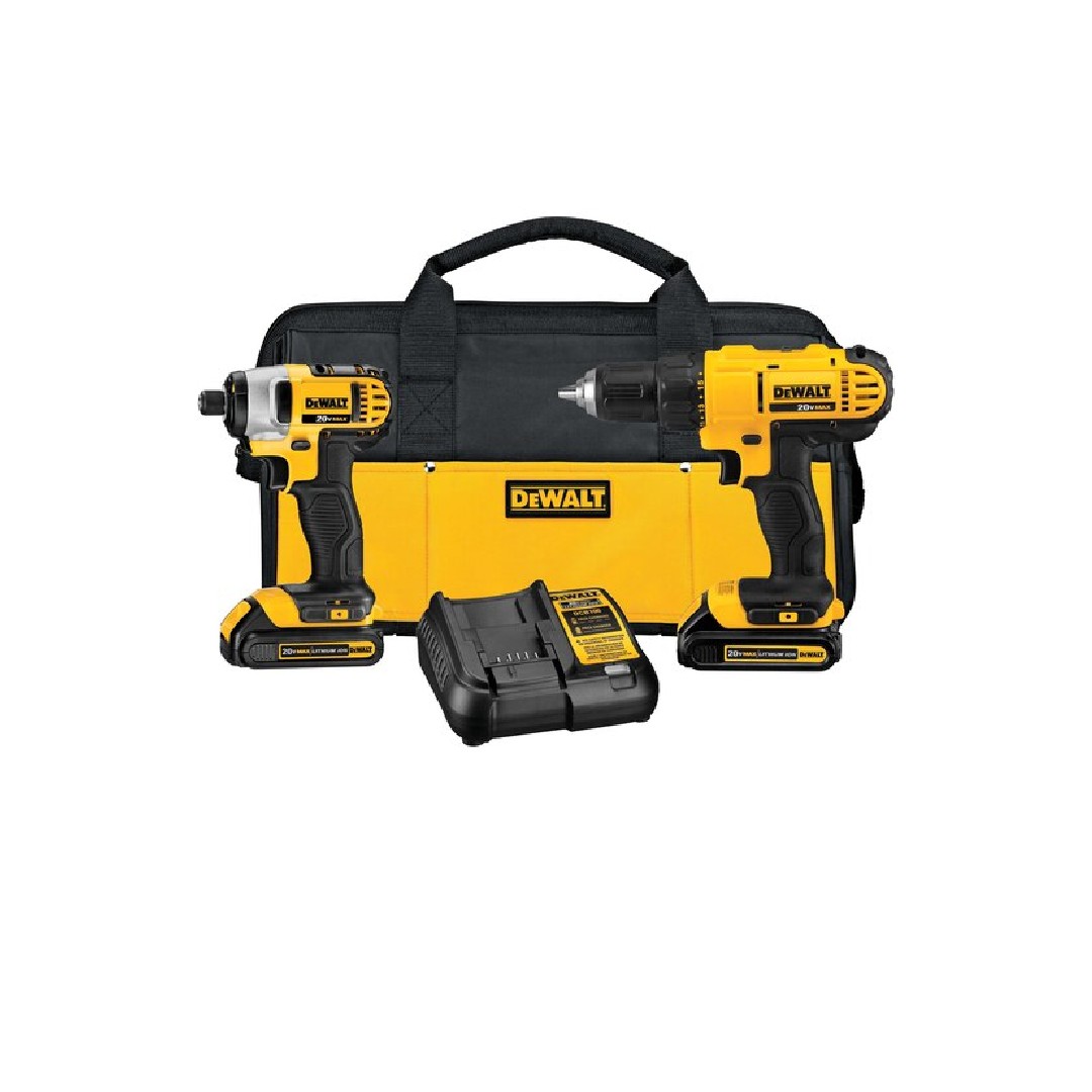 Juego Combinado de Taladro/ Destornillador/ Destornillador de Impacto/ Batería Dewalt Dck240c2