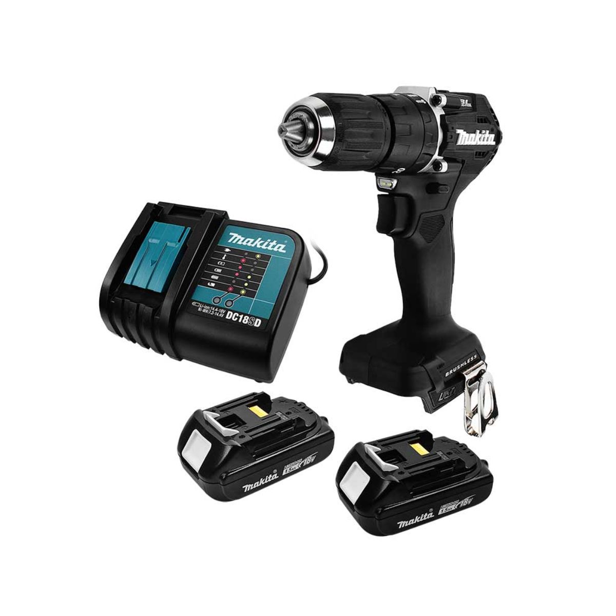 Foto 2 pulgar | Rotomartillo Brushless Makita Dhp487yx2b 18v