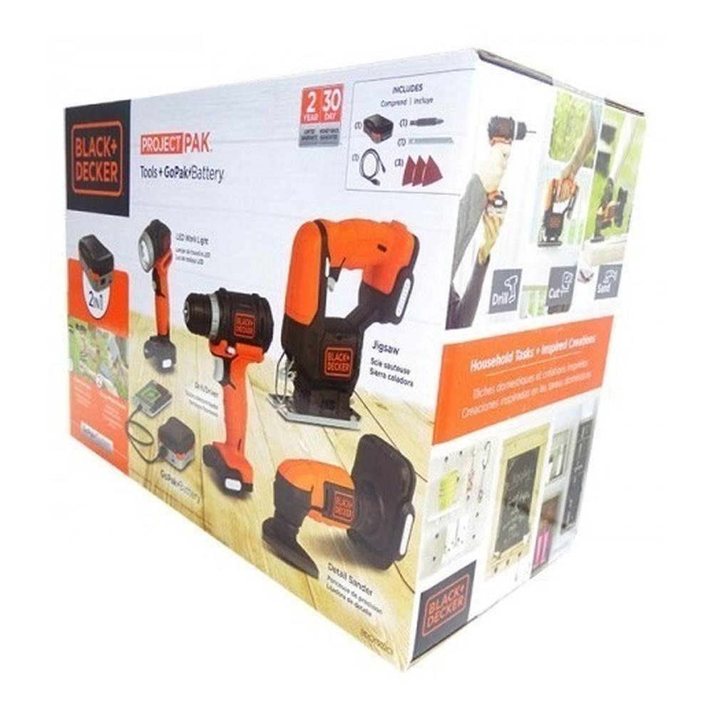 Foto 5 pulgar | Kit Gopack 4 Herramientas Inalambricas 12v Black+decker