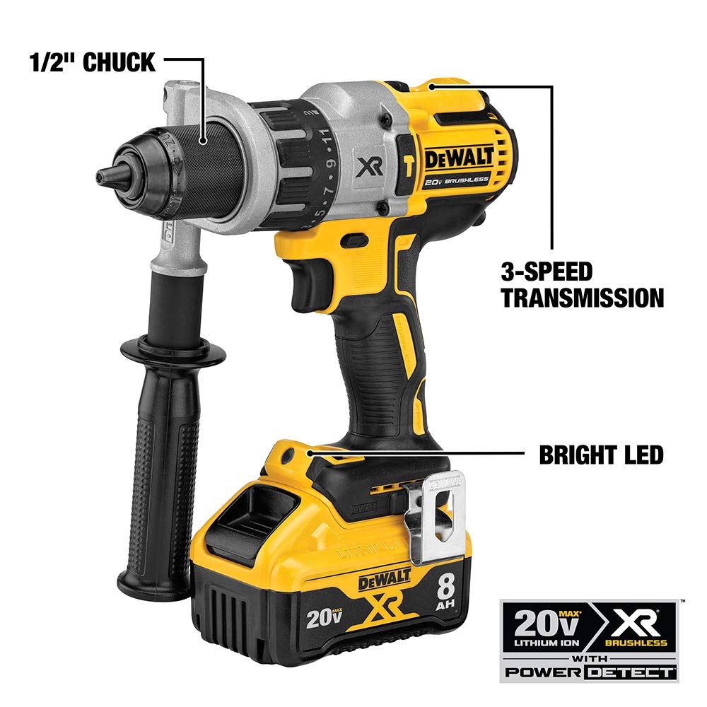 Foto 3 pulgar | Kit Combinado De Taladro Inalámbrico Dewalt 20v Max Xr Dck299d1w1 - Venta Internacional.