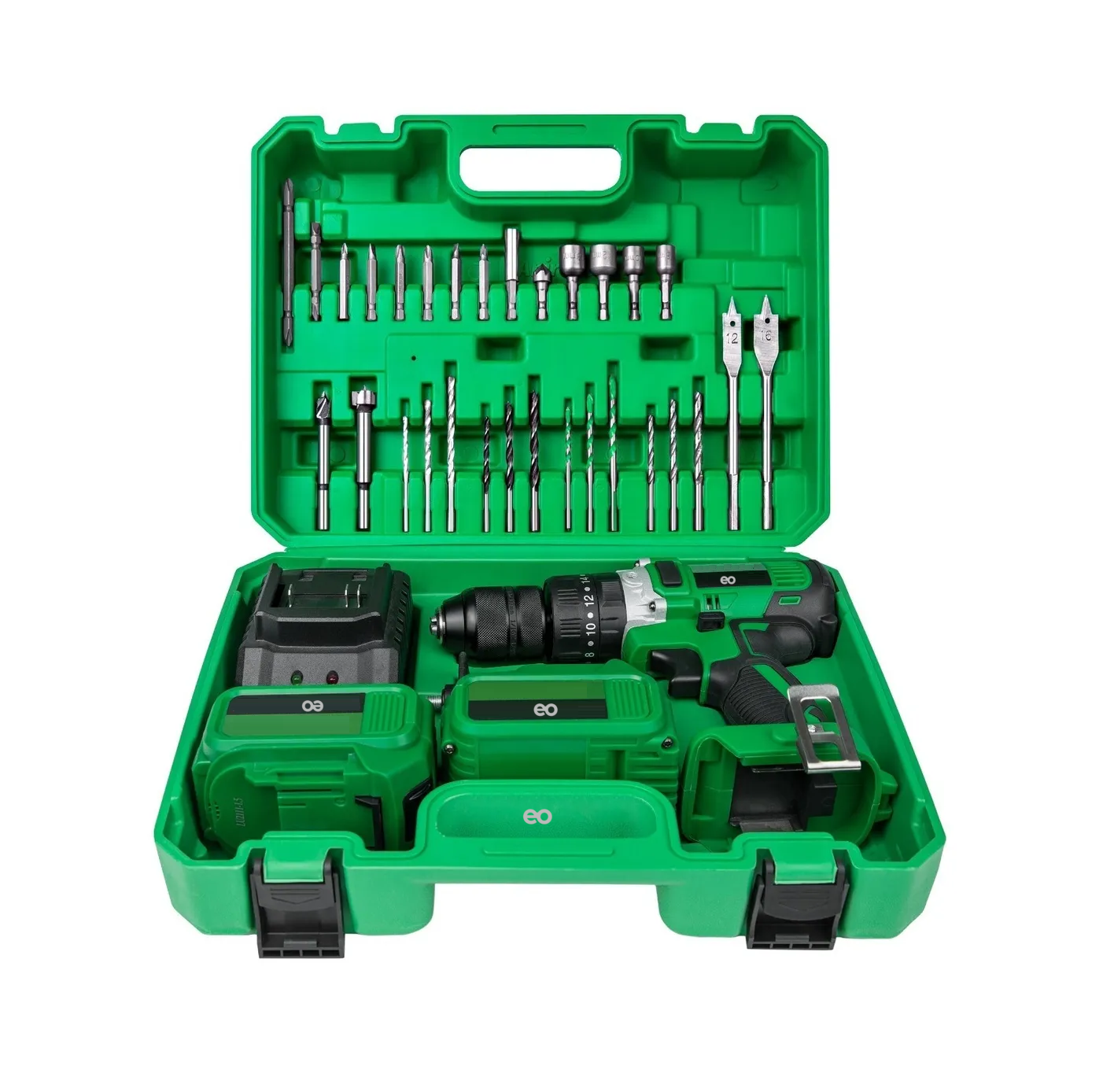 Foto 2 pulgar | Kit Pro Taladro Rotomartillo 1/2'' 2*3.0ah Eo Safe Imports Esi-2812-1 Verde
