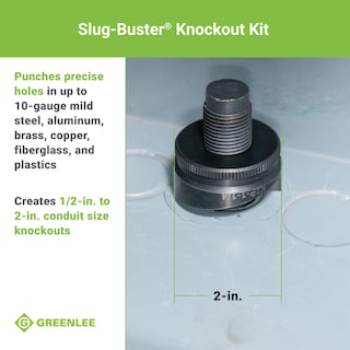 Foto 4 | Kit Knockout Punch Greenlee 7238sb Slug-buster Con Llave - Venta Internacional.