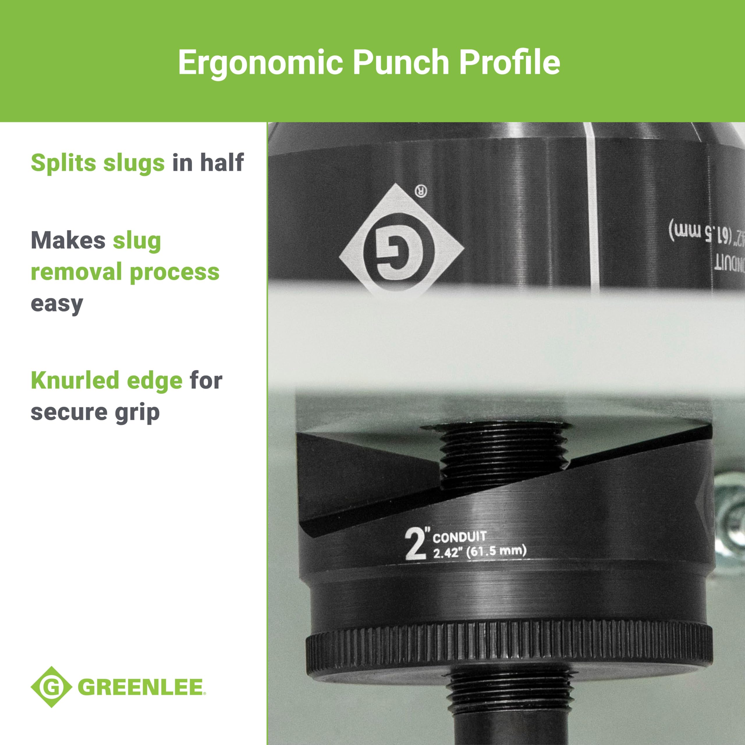 Foto 7 pulgar | Kit Knockout Punch Greenlee 7238sb Slug-buster Con Llave - Venta Internacional.