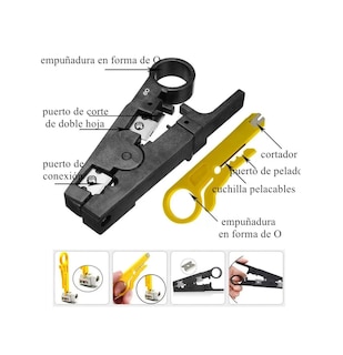 Foto 3 | Set Probador Testeador Cable Pelacables D Red Estuche 11 Pzs Eo Safe Imports Esi-3129-1 Negro