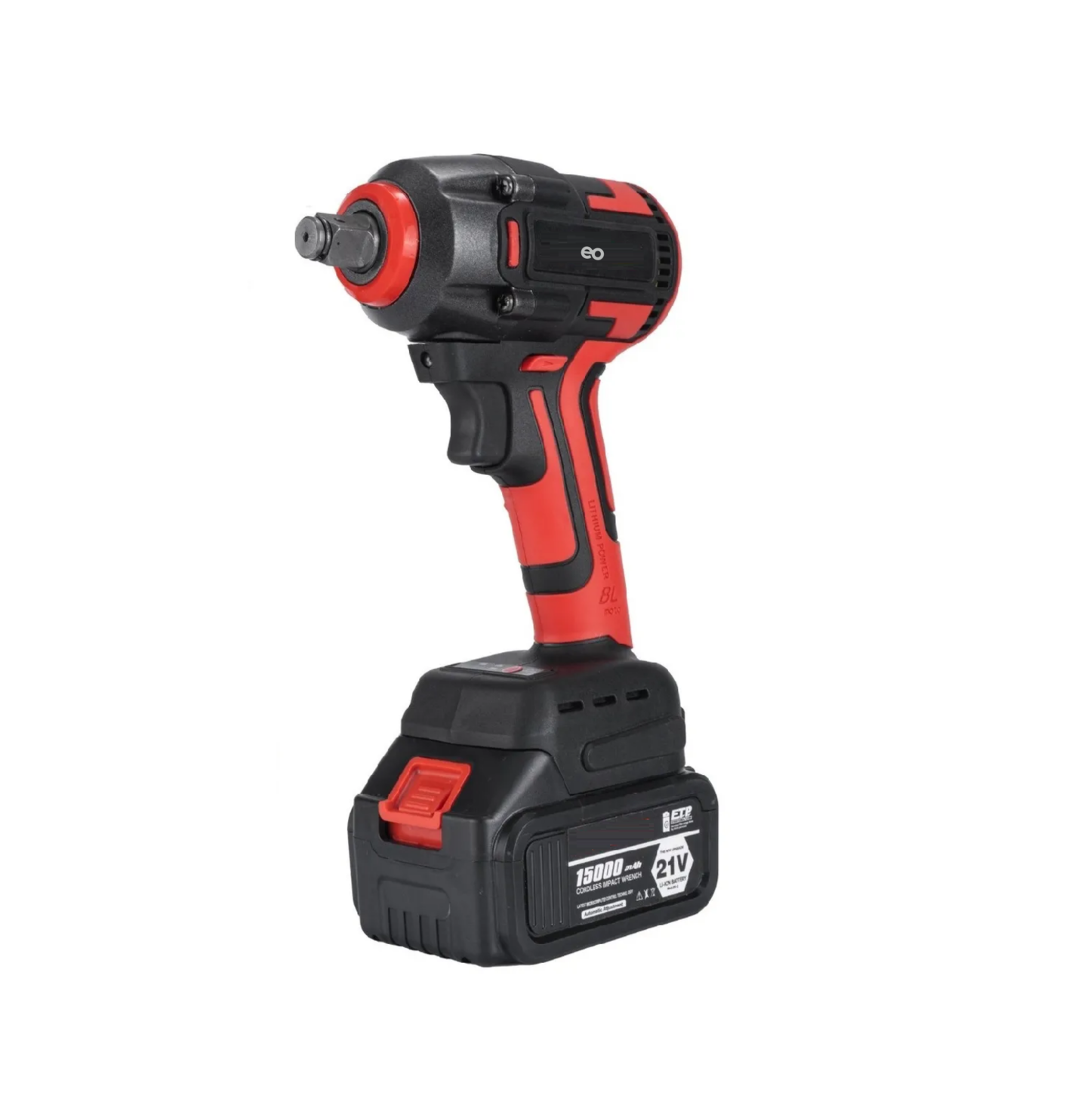 Kit Pistola Impacto Llave Inalámbrica Eo Safe Imports Esi-524-1 Rojo