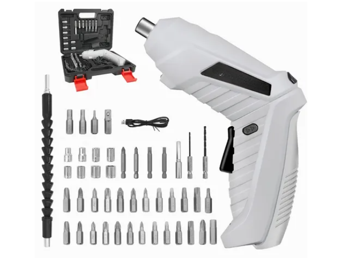 Destornillador Taladro Eléctrico Inalámbrico, Set 47pcs 3.6v