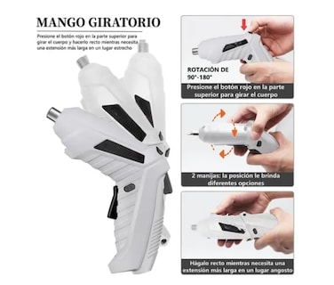 Foto 3 | Destornillador Taladro Eléctrico Inalámbrico, Set 47pcs 3.6v