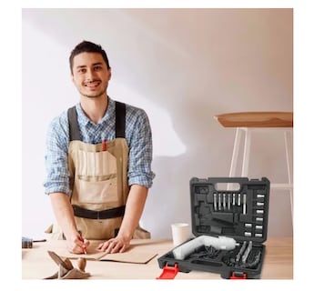 Foto 4 | Destornillador Taladro Eléctrico Inalámbrico, Set 47pcs 3.6v