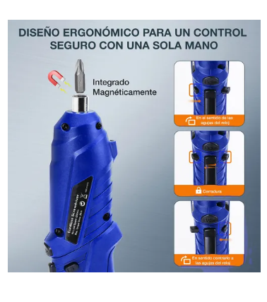Foto 2 | Kit De Desarmador Eléctrico Inalámbrico De 3.6v, 46 Piezas