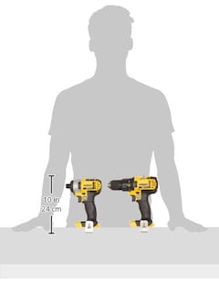 Foto 3 | Kit Combinado De Destornillador De Impacto Y Taladro Dewalt Dck280c2 20 V Max - Venta Internacional.