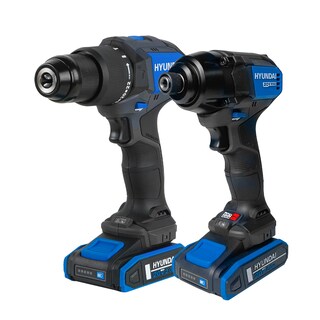 Foto 2 | Combo Brushless Taladro De Impacto 1/2″ Y Atornillador De Impacto 1/4″ Hyundai 20v Li-ion C/accesorios – S01-t2b