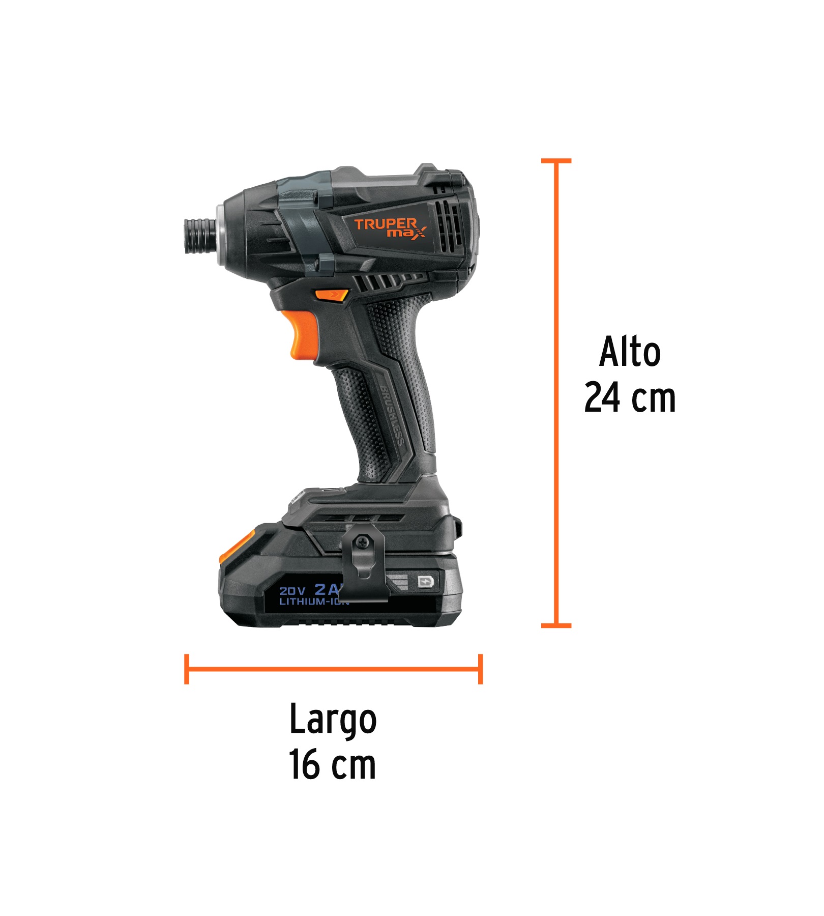 Foto 5 pulgar | Destornillador De Impacto  20v  2 Baterías 2ah  Max