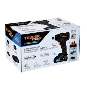 Foto 5 | Destornillador De Impacto 20v 2 Baterías 2ah Max