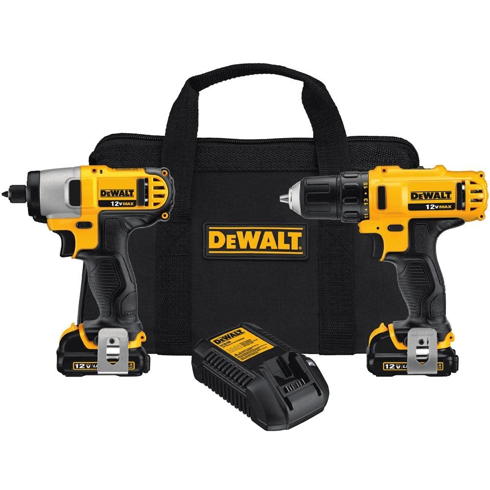 Foto 2 pulgar | Kit Combinado de Destornillador de Impacto y Taladro de 12 V Dewalt Dck211s2 - Venta Internacional