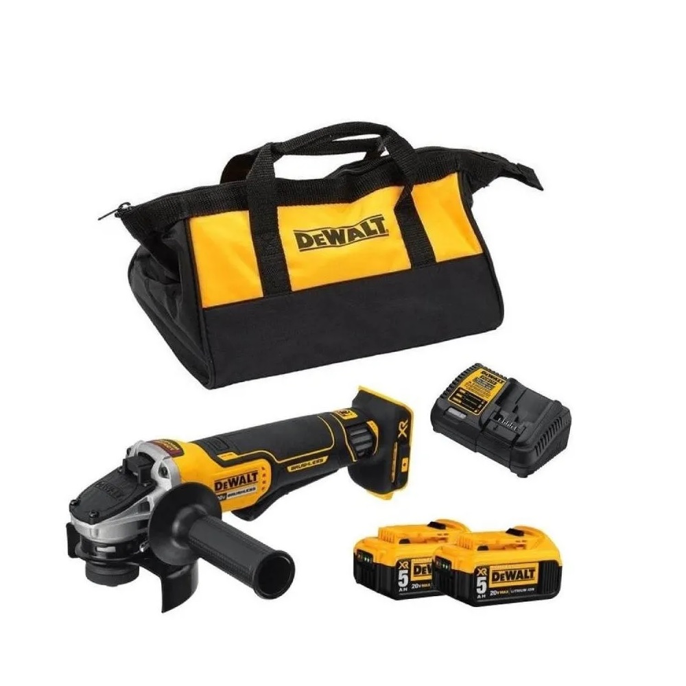 Mini Esmeriladora Brushless  Dewalt 4-1/2in 800w Baterías 20v