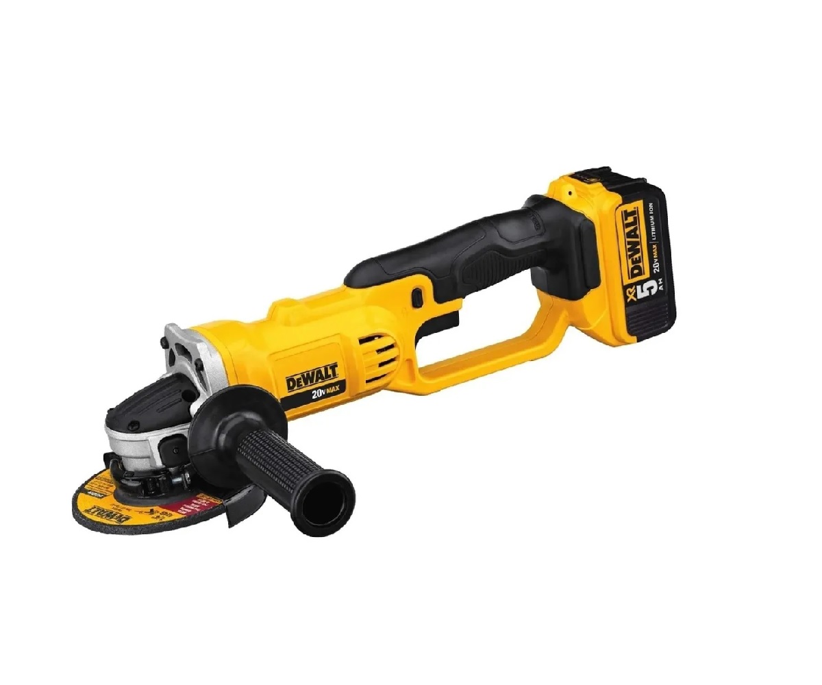 Esmeriladora Angular Inalámbrica Dewalt Dcg412p2 color Amarillo 405 W