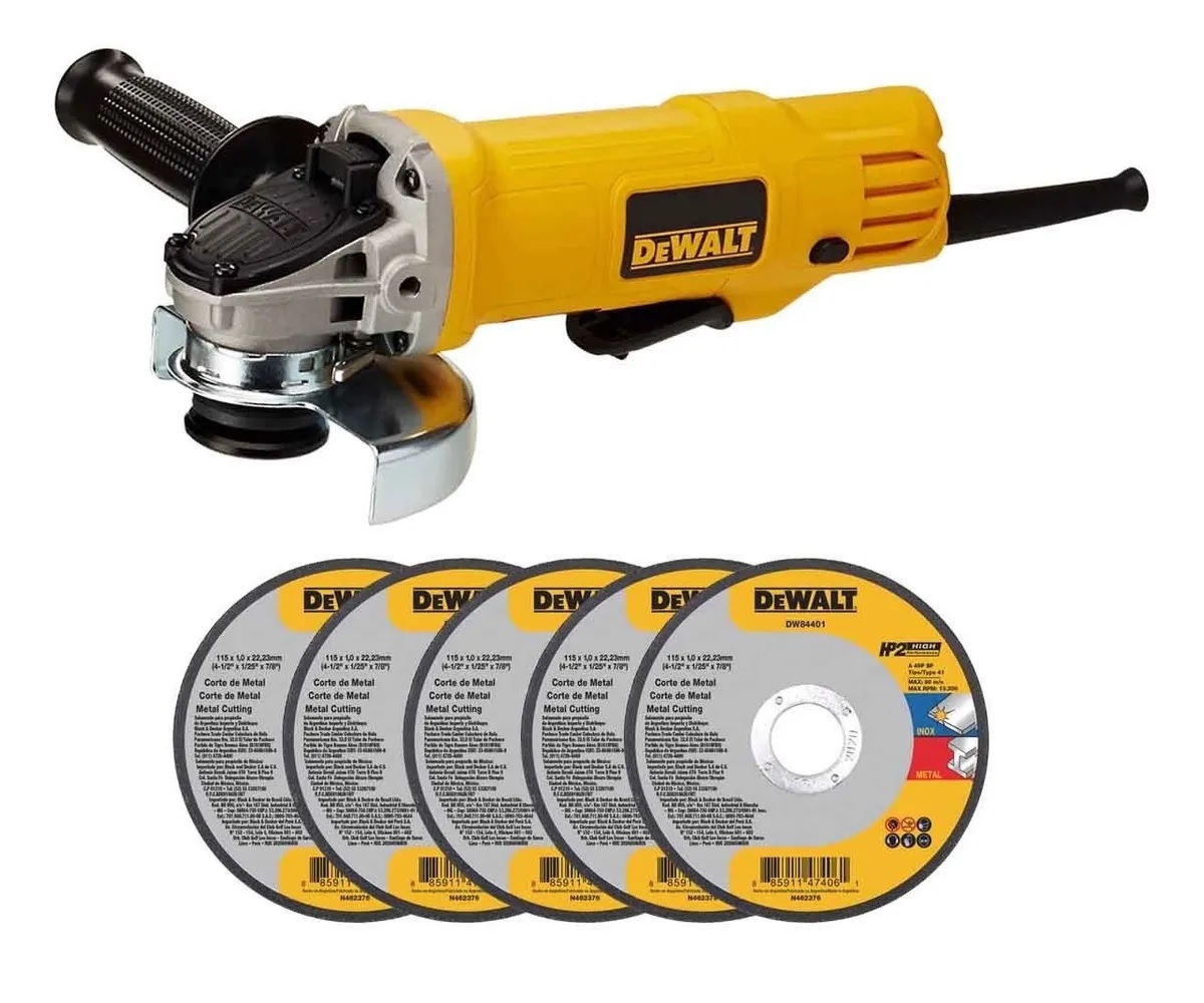 Mini Pulidora Esmeriladora Dewalt 900w 4 1/2 Discos