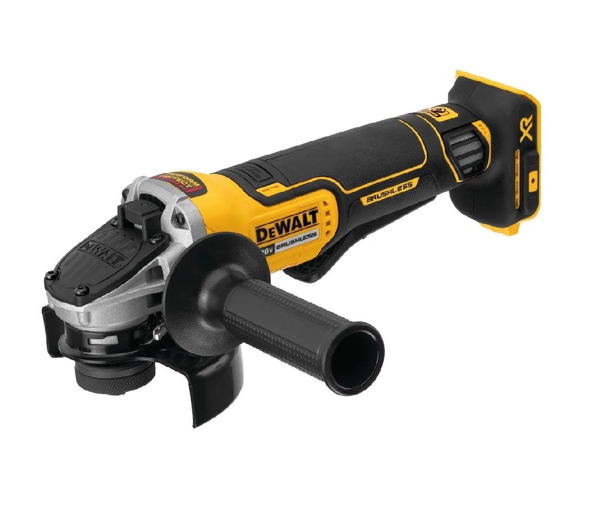 Miniesmeriladora Angular Inalámbrica Dewalt Perform & Protect Dcg413b color Amarillo 850 W + Accesorio