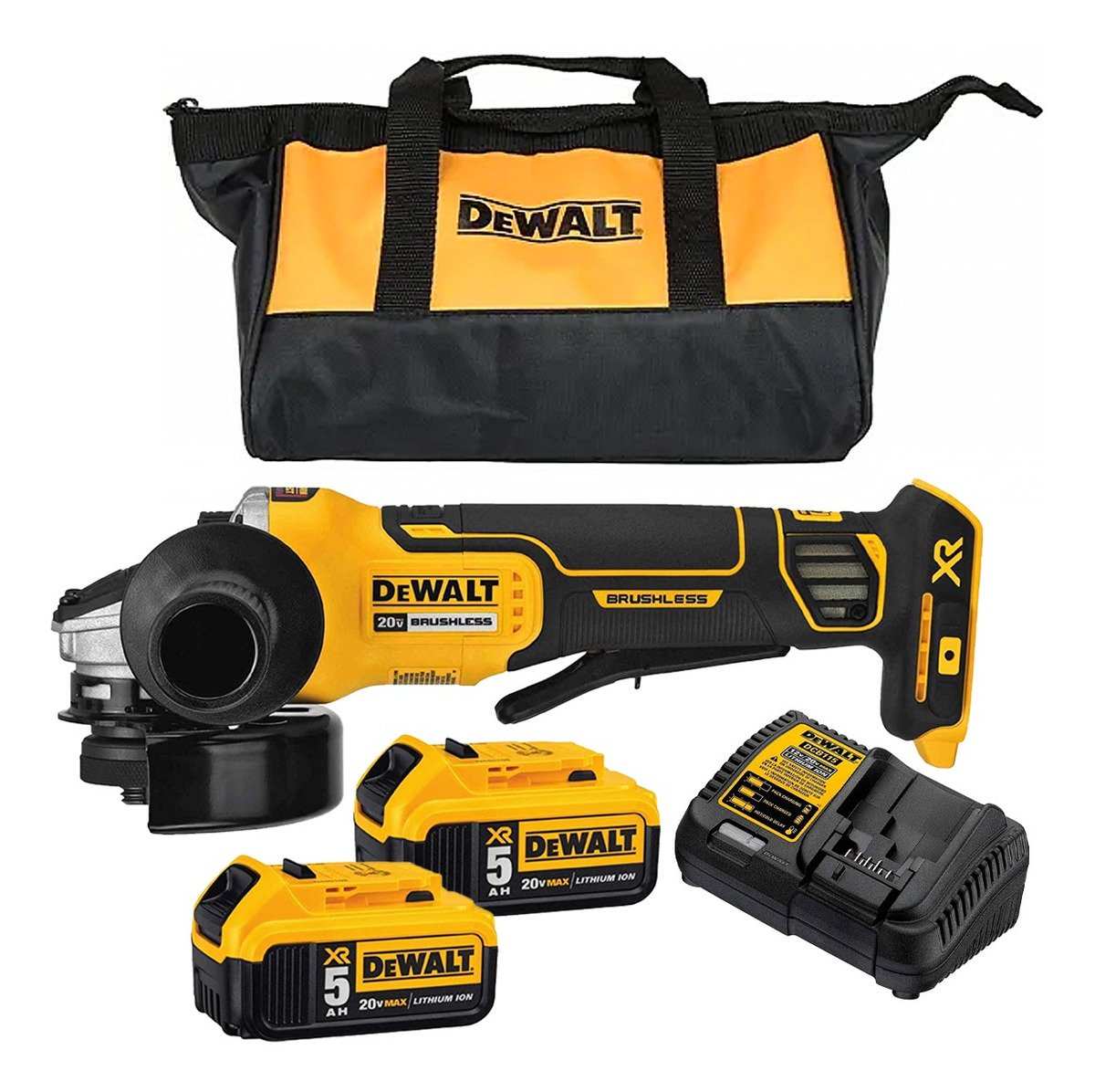 Mini Esmeriladora 4.1/2 20v 9000rpm Dewalt Dcg413p2