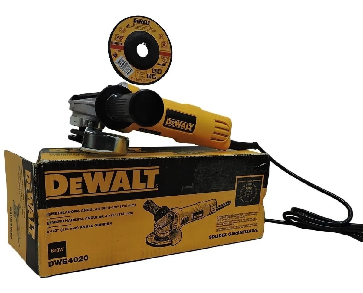 Mini-esmeriladora 4 1/2pulgadas Dewalt Dwe4020-b3