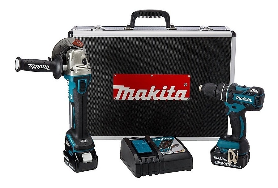 Combo 18v Rotoma 1/2'' Miniesmeril 4-1/2''  Dlx2163x Makita