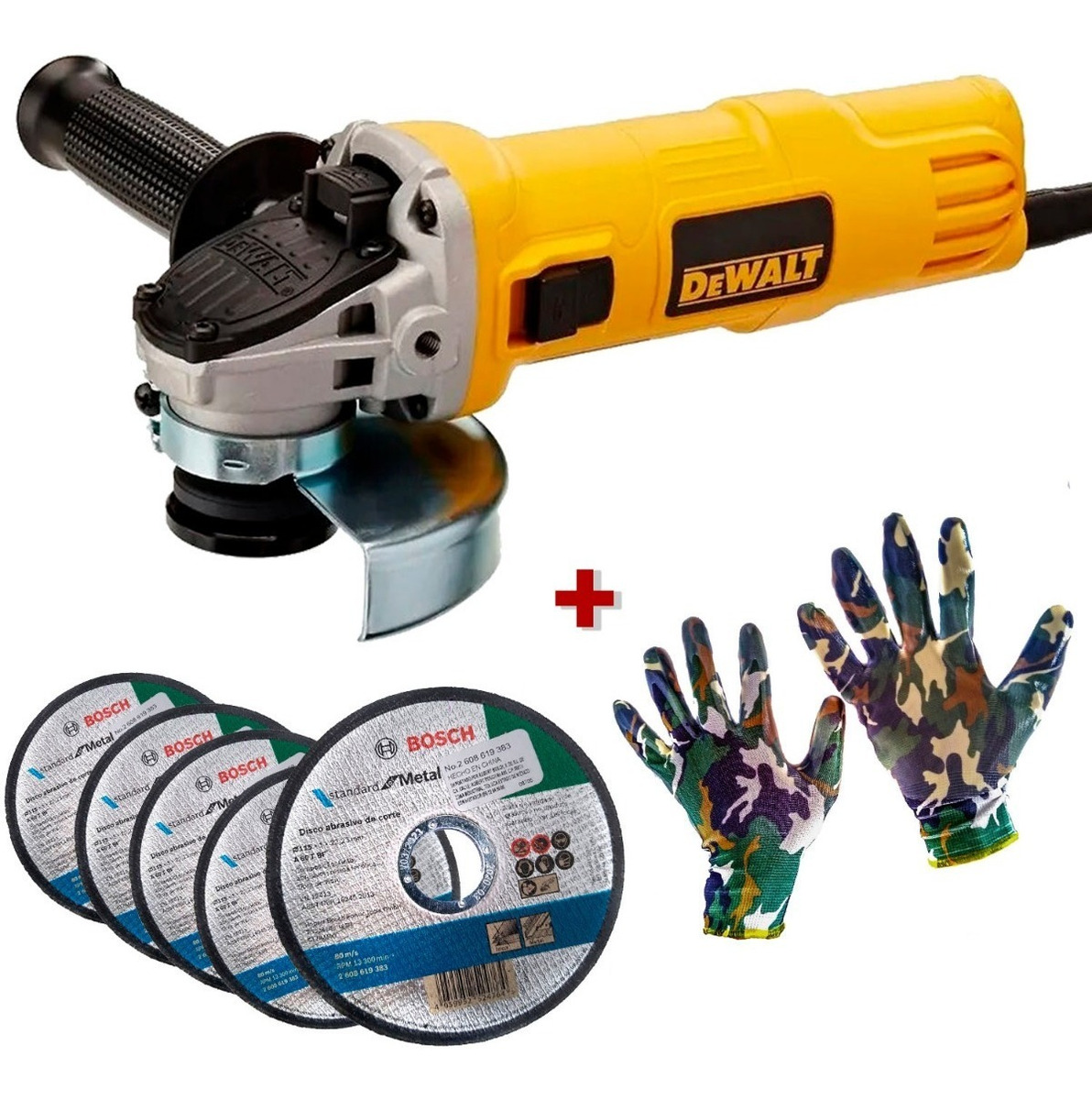 Foto 2 pulgar | Combo Esmeril Angular 4 1/2 Dwe4020 Dewalt + 5disc + Regalo