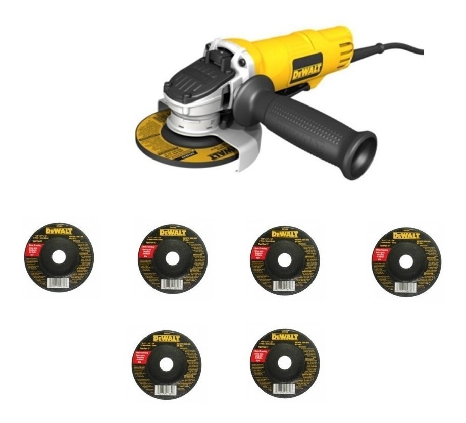 Minipulidor Dewalt Dwe4120 + 6 Discos Corte Dewalt Dw44820