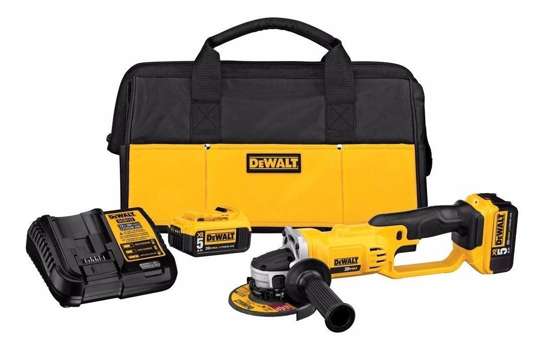 Kit Mini Esmeriladora Inalámbrica Dewalt Dcg412p2