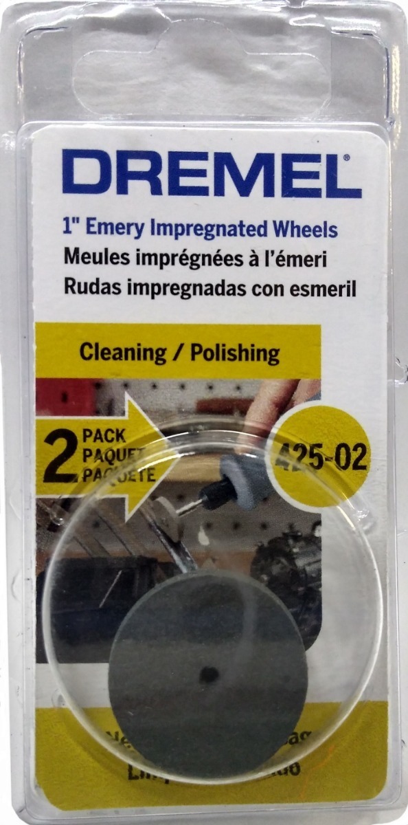 Discos Pulidores Dremel A-425-02 para Esmeriladora 1 Pulgada 1 Par