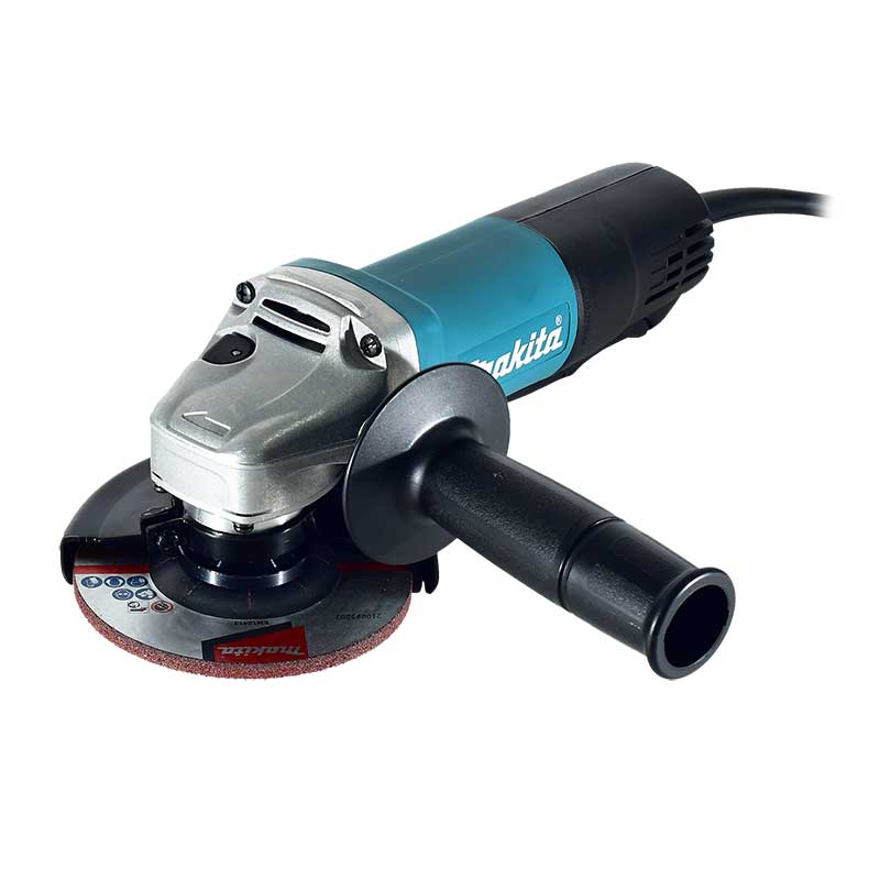 Miniesmeriladora Angular Makita 9557HPG color Azul