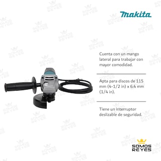 Foto 2 | Mini Esmeriladora Makita 4 1/2 In Profesional 850w Esmeril