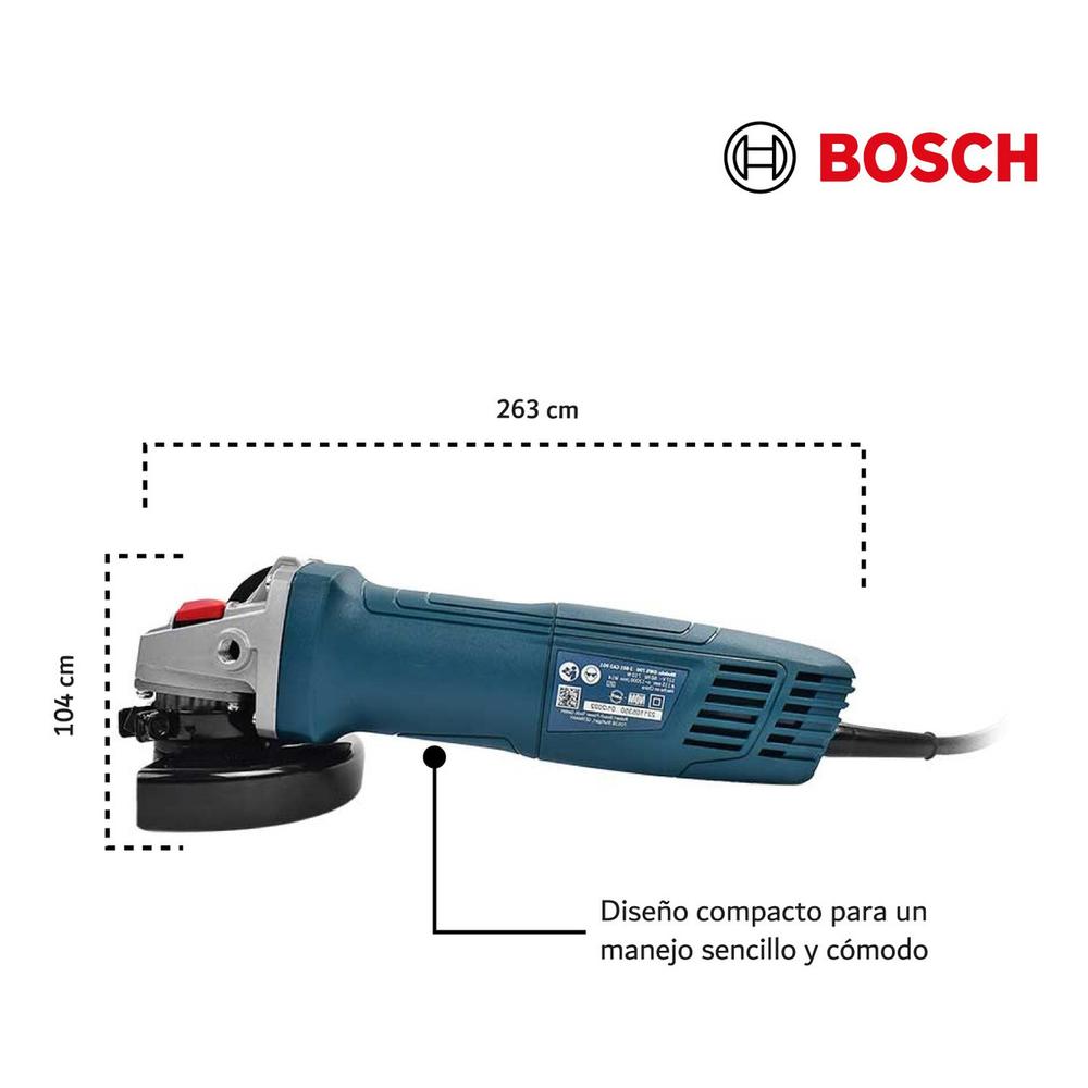 Foto 6 pulgar | Esmeril Angular Bosch M14 Miniesmeriladora 4 1/2 Gws 700 Eje