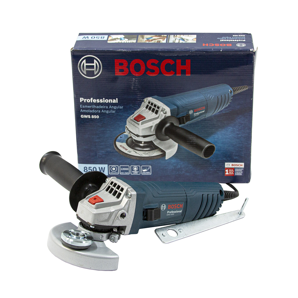 Foto 6 pulgar | Mini Esmeriladora 4.1/2 850w 11000r Bosch Gws 850 06013775g7