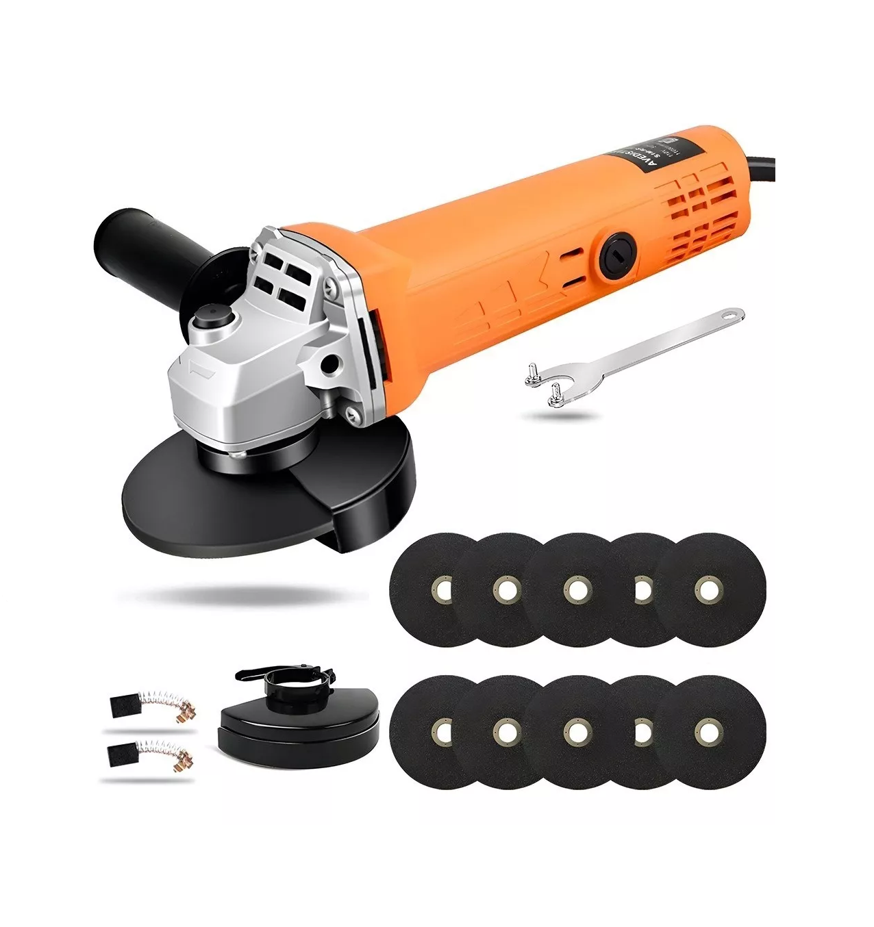Foto 5 pulgar | Mini Esmeriladora Angular BELUG Pulidora color Naranja 860 W 127V más 10 Accesorios