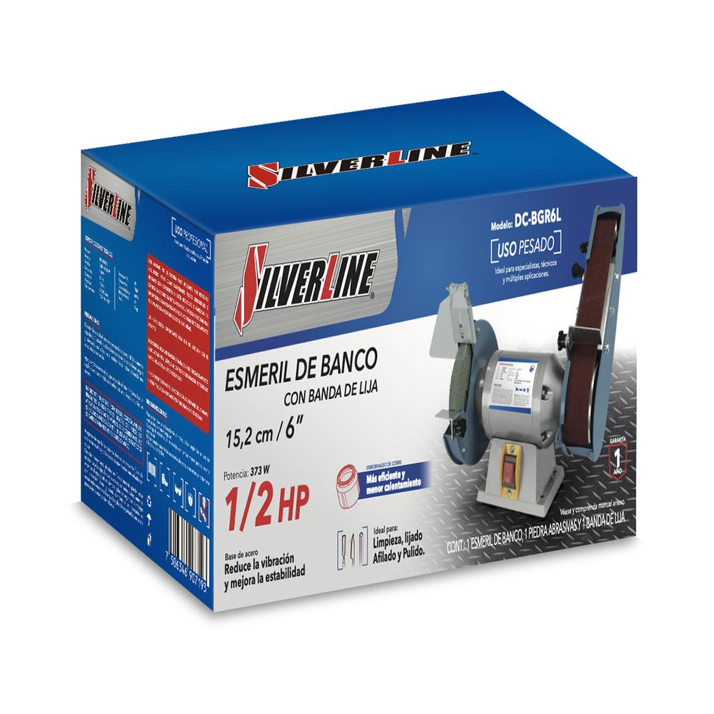 Foto 6 | Esmeril de Banco Silverline de 6"