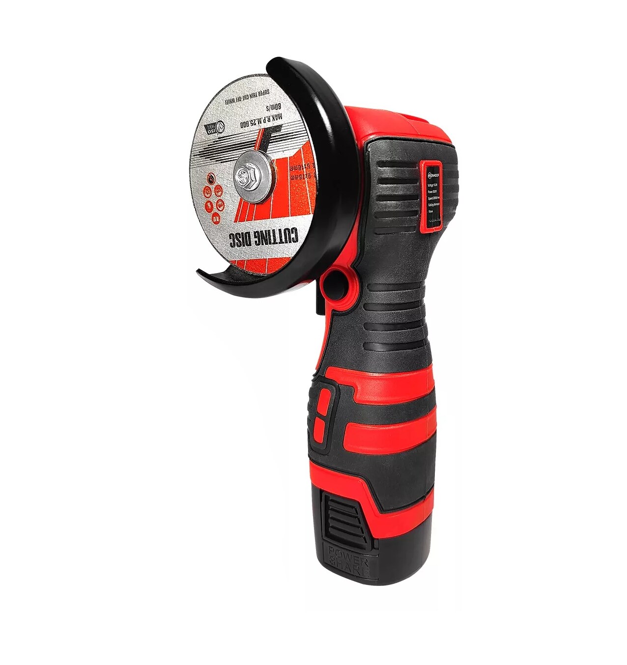 Mini Esmeril Angular Inalámbrica Ironhoof 16.8v 75mm28000 rpm Rojo $1,269