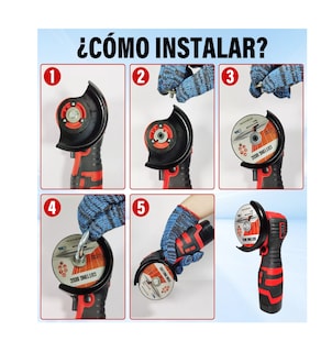 Foto 4 | Mini Esmeril Angular Inalámbrica Ironhoof 16.8v 75mm28000rpm Rojo