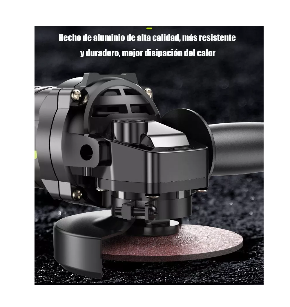 Foto 5 | Esmeriladora Angular Eléctrica Inalámbrica Esmeril Cortadora Negro