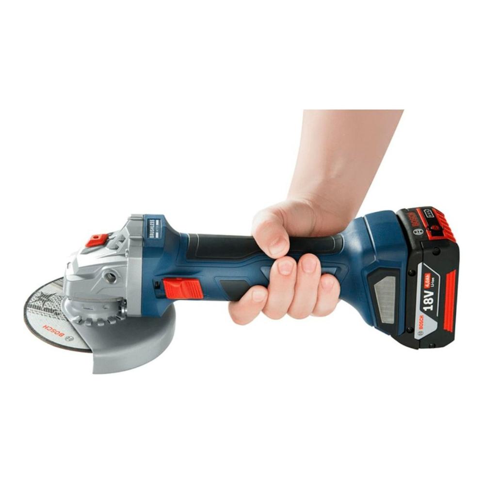 Foto 3 | Miniesmeriladora Angular 5 Pulgadas (125 Mm) Bosch Gws 180-li 18v Caja De Cartón