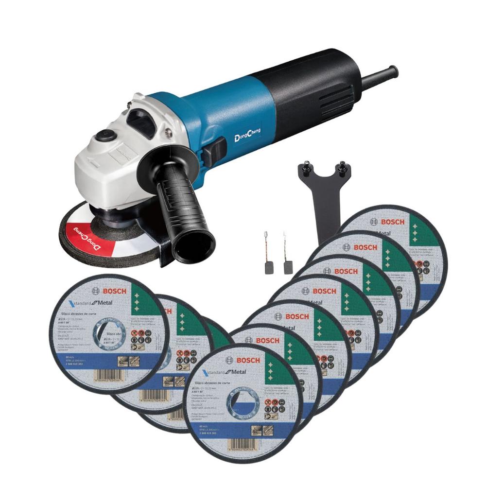 Foto 1 | Miniesmeril Industrial Dc 4 1/2´ 1020w + 10 Discos Bosch