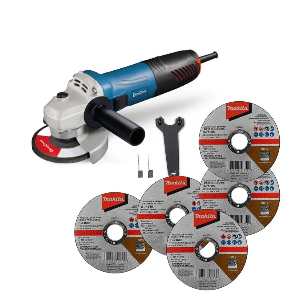 Esmeriladora Industrial Dongcheng de  800 w + 5 Discos Makita